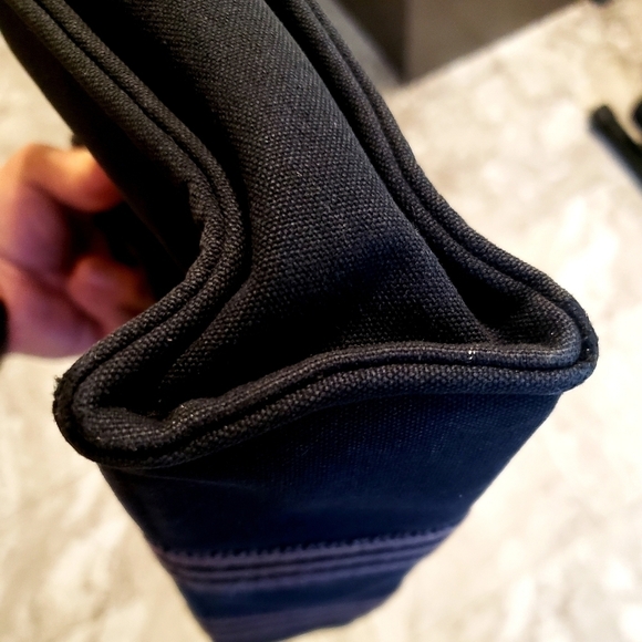 Hermès Herline Fourre Tout PM Gray/Black Tote Bag Small w COA - Picture 3 of 11